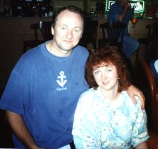 Ursula zusammen mit Phil Pickett in Bremerhaven (Deutschland) - 06. Oktober 1995